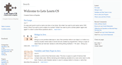 Desktop Screenshot of letslearncs.com